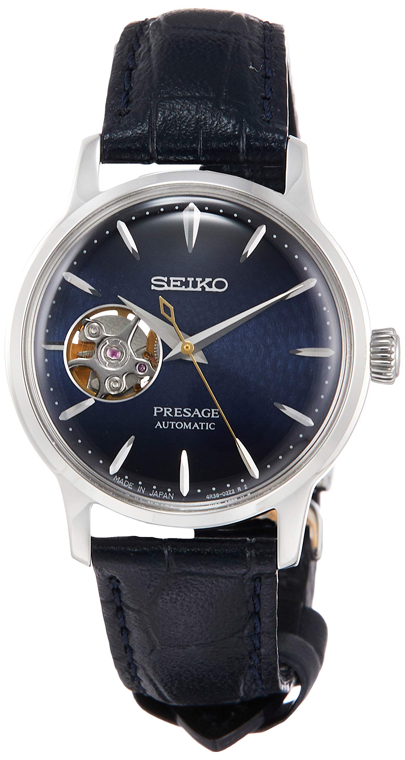 

Наручний годинник PRESAGE Mechanical automatic Cocktail Series Hardlex Embossed Wrapped Dial SRRY035 Blue [Seiko Watch] (з намотуванням) Коробчасті та жіночі