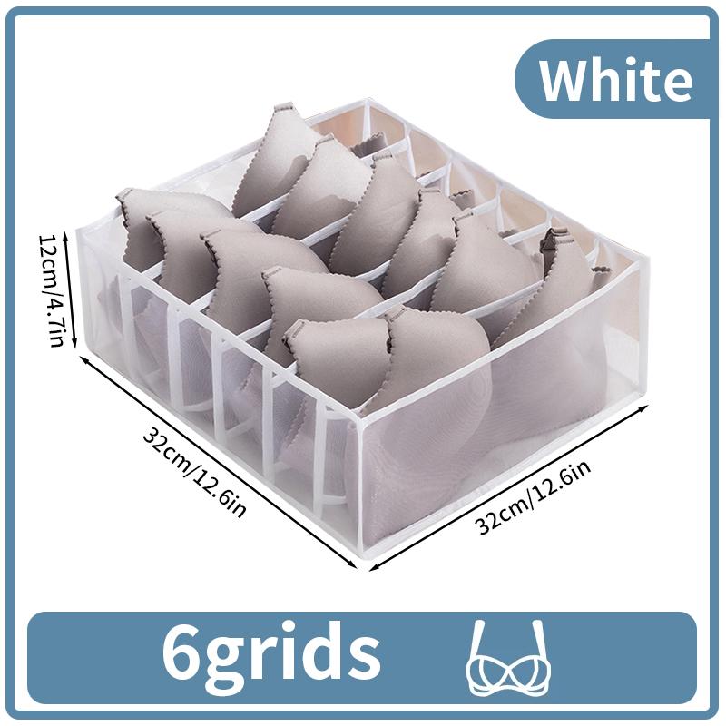 Underwear Organizer Collapsible Clothes Storage Box Nylon Organizing Dormitory Storage Bra Organizing Breathable Mesh Bag