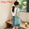 Macaron Plaid Fabric Tote Bag With Open Top For Casual Summer Outings