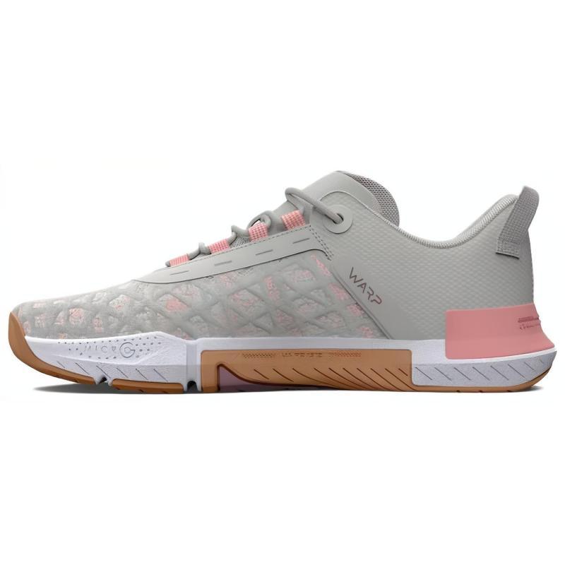 

Under Armour TriBase Reign 5 White Clay Pink Fizz Women s Sneakers 3026022-300 37.5