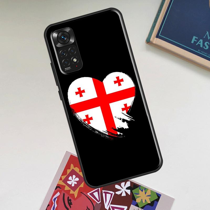 Georgia Flag Case For Xiaomi Redmi Note 12 Pro Plus 8 9 10 11 Pro 8T 9S 10S 11S 12S 9C 10A 10C 12C Cover