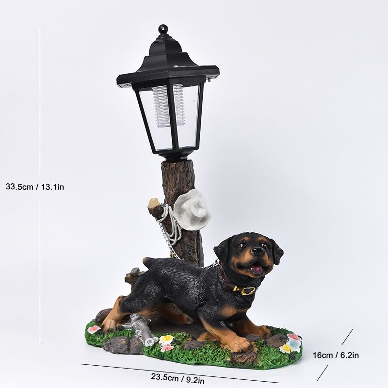 Solar Hexagonal Garden Light Animal Garden Ornament, Ranch Park Outdoor Flower Bed Decorative Light