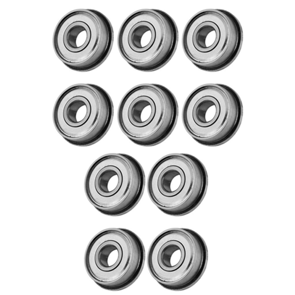 10pcs F608Z Shielded Steel Flanged Miniature Ball Bearings 8*22*7mm