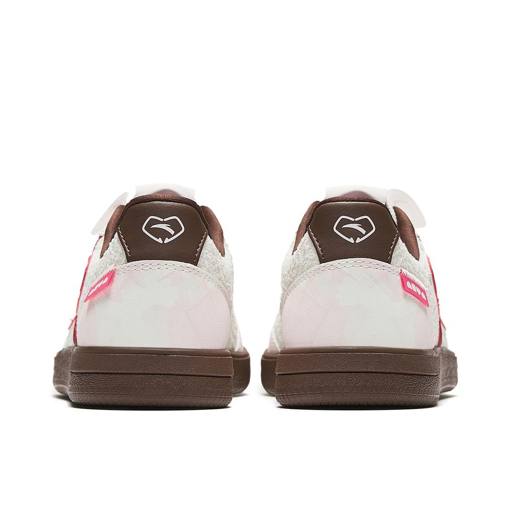 Anta Manchester Dance Low top Skateboard Shoes Women's White Red Pink 922628019-1
