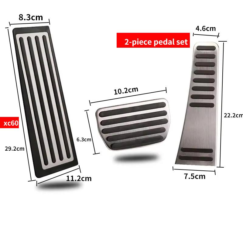 Car Accelerator Brake Pedal Footrest Pedal Plate Cover For Volvo XC60 XC90 S90 v90 s60 v60 xc40 Accessories 2022-25