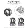 10PCS 608 2RS /608ZZ Ball Bearings – Bearing Steel and Double Rubber Sealed Miniature Deep Groove Ball Bearings
