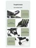 A10 Baby Stroller: Lightweight, Foldable, Four-Wheel Design for Sitting and Lying Down.