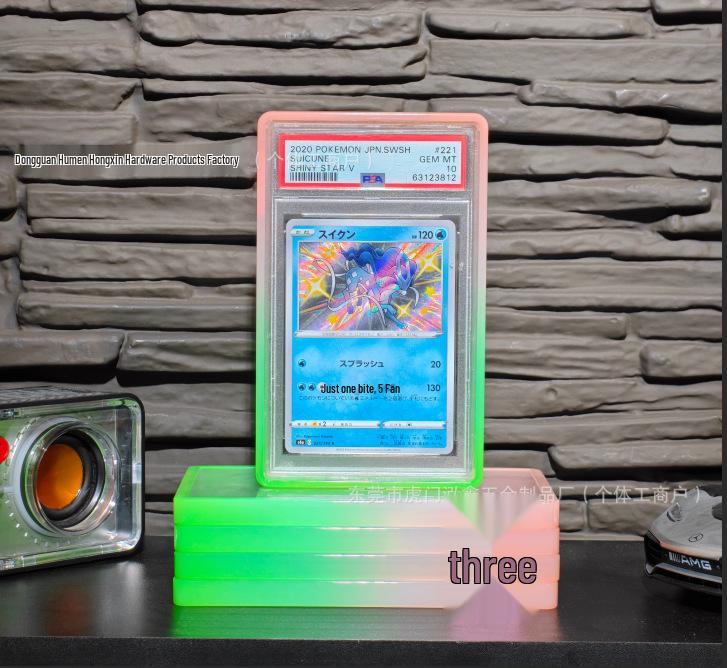 PSA Graded Card Silicone Gradient Glitter Protector – Luminous Star Card Case