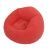 Uppblåsbar bönpåse utan bönor PVC Mjuk flockning Ergonomisk uppblåsbar loungefåtölj för vardagsrum sovrum