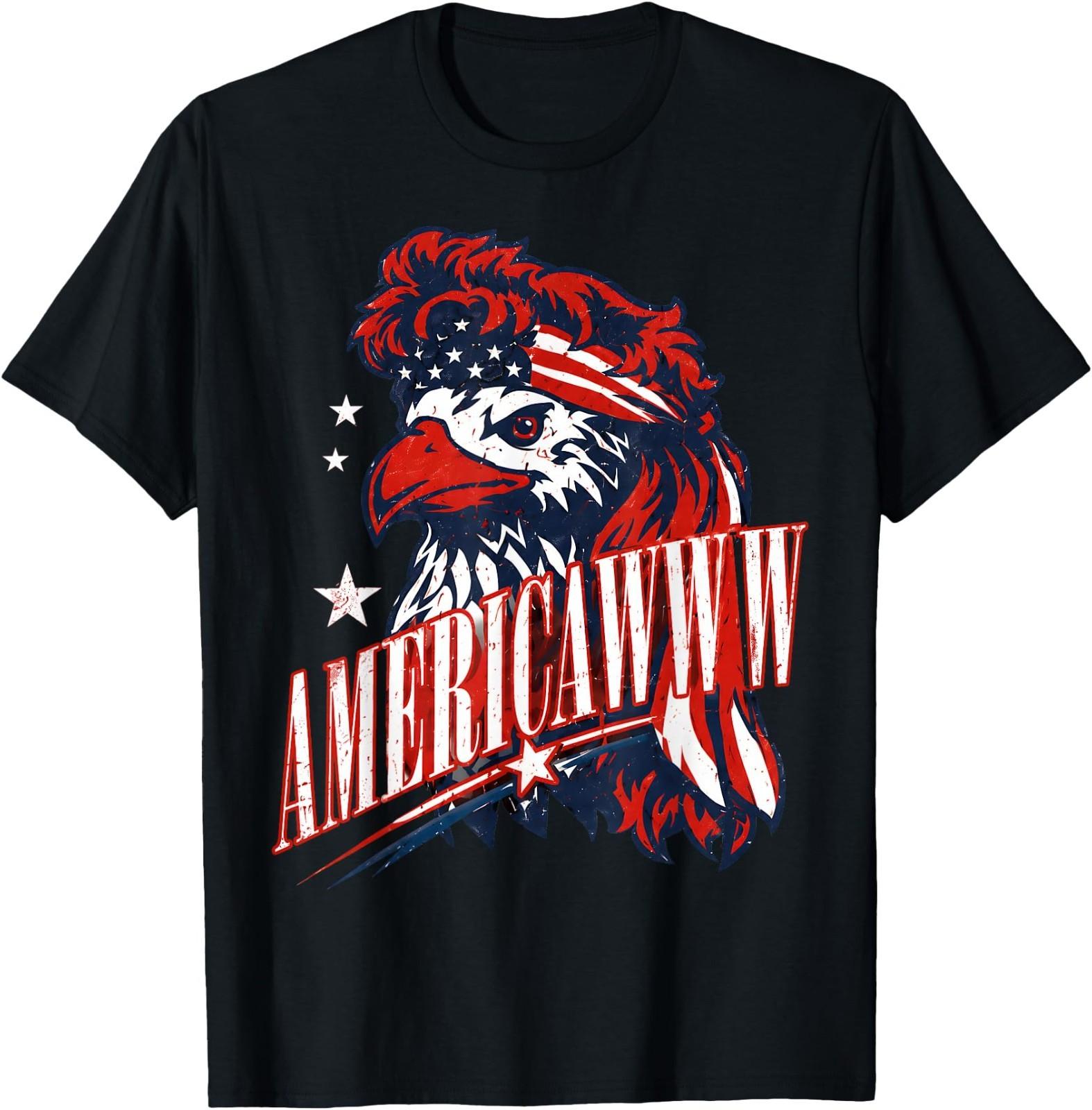 Americaww Sarcastic Fourth of July Bald Eagle T-Shirt XXXXL