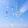 3 /4 pcs Sun Moon Star Crystal Suncatcher Gold & Silver Rainbow Prism Hanging Ornament for Window Home Boho Aesthetic Room Decor