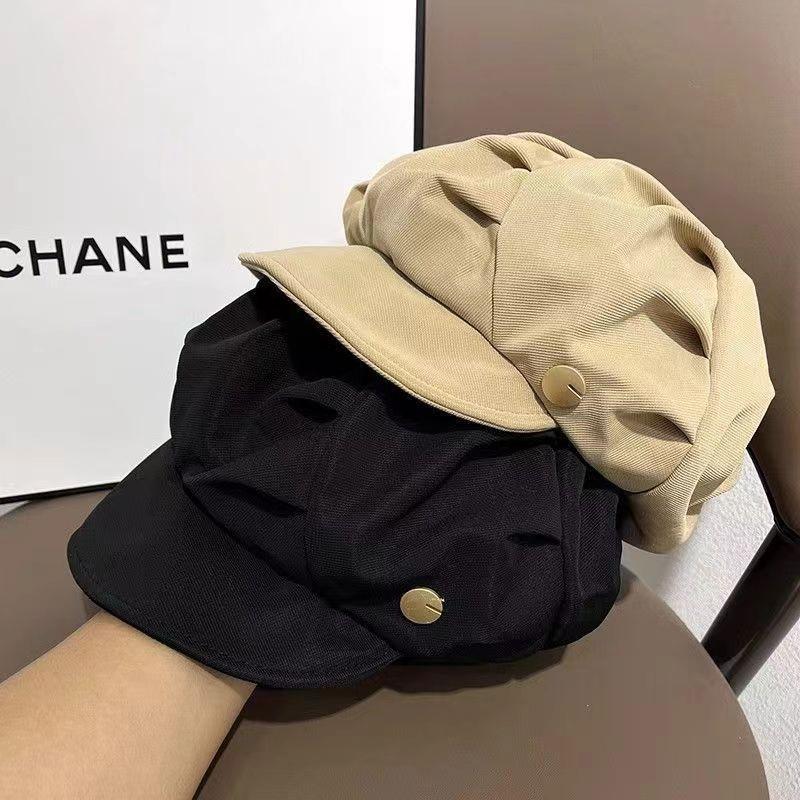 Autumn Winter Felt Beret Hats Women  French Painter Hat Girls Trendy Solid Color Berets Ladies Multicolored Flat Cap