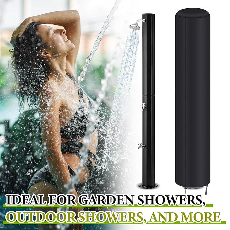 

Чехол для уличного душевого ограждения, Солнечный чехол для душа, Прочный уличный защитный чехол, Ветрозащитный Оксфорд для 10.6 One Size чёрный