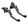 nakira Brake and Clutch Lever Set for Zephyr Balios and Estrella 650 W800, ZZR250, 400, ZRX400, II, (Gunmetal)