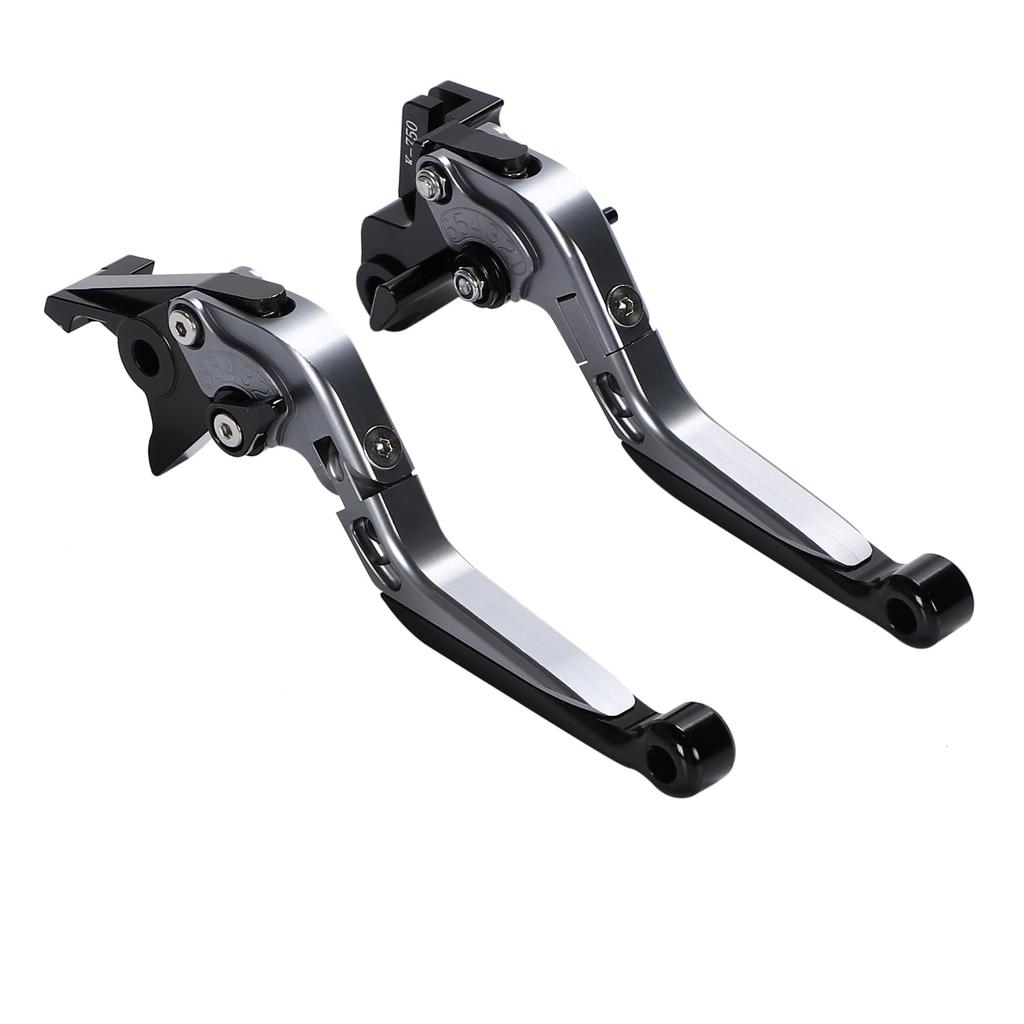 nakira Brake and Clutch Lever Set for Zephyr Balios and Estrella 650 W800, ZZR250, 400, ZRX400, II, (Gunmetal)