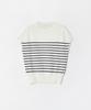 Aesmoeo Lea Dolman Sleeve Stripe Knit (Ivory)
