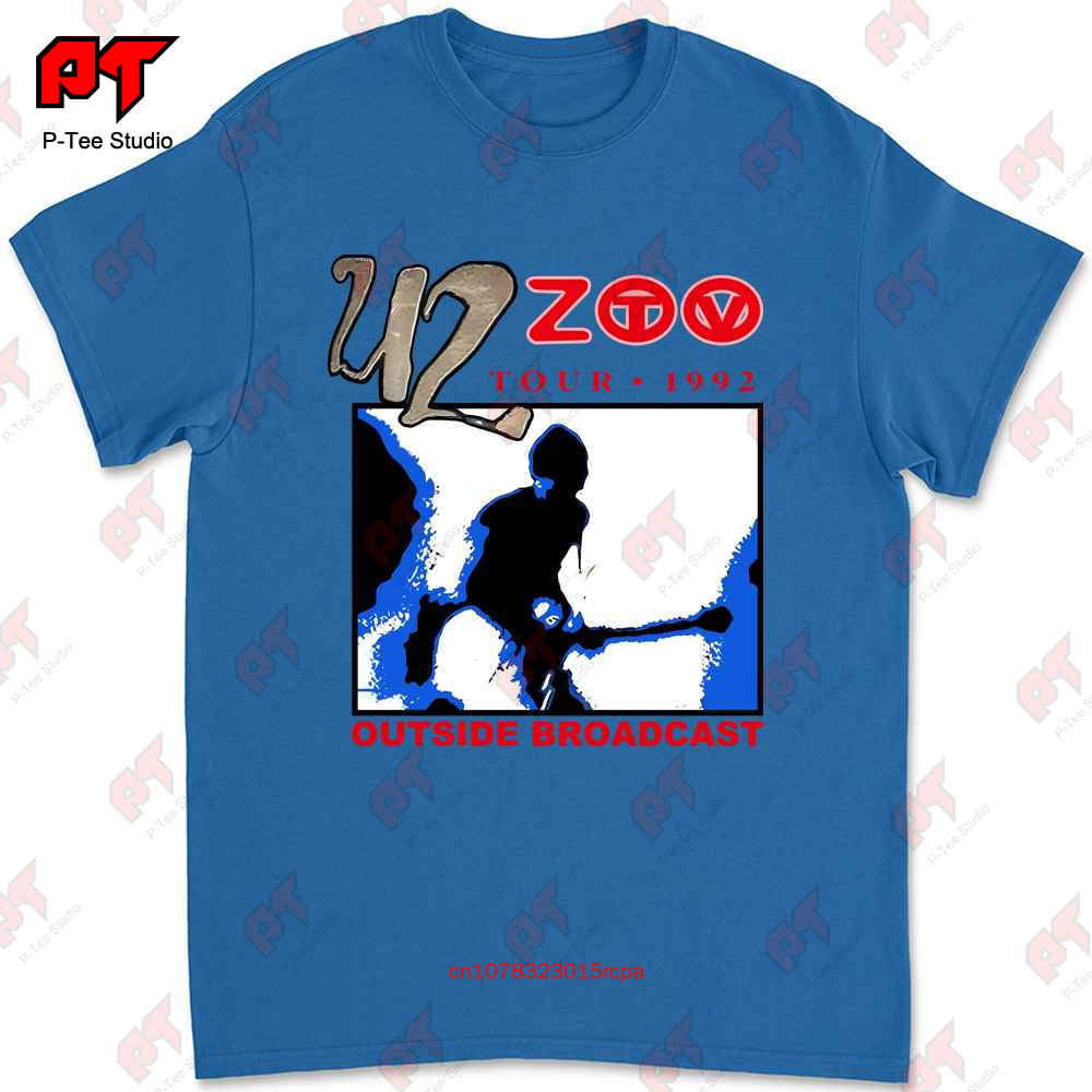 U2 Zoo Tv Tour 1992 T Shirt Outside Broadcast Rock Band Concert AWVK