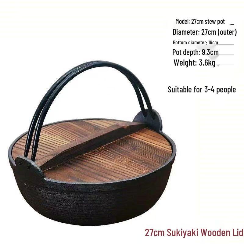 Wutuo Cast Iron Sukiyaki Pot