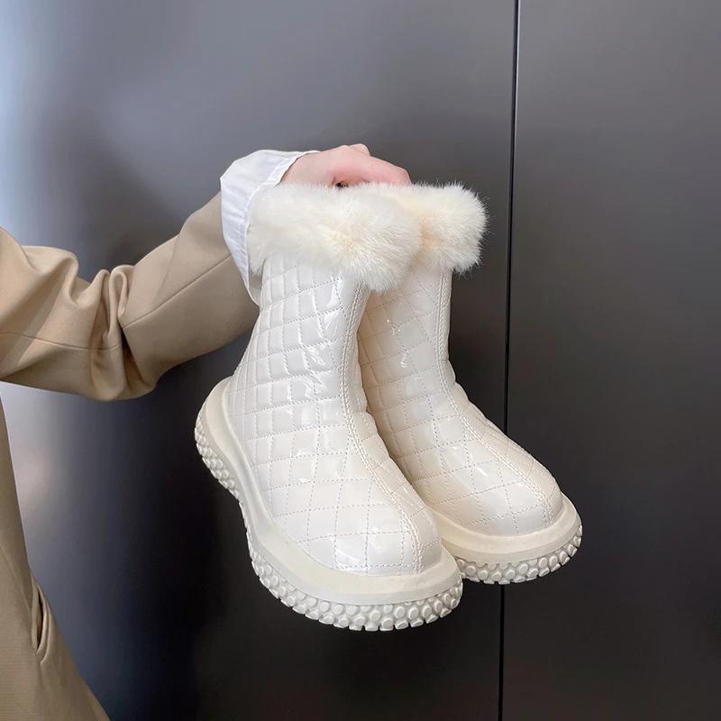 

модные зимние ботинки женские зимние новые модные утепленные короткие сапоги с застежкой-молнией сзади из плюша и хлопка 35 чёрный