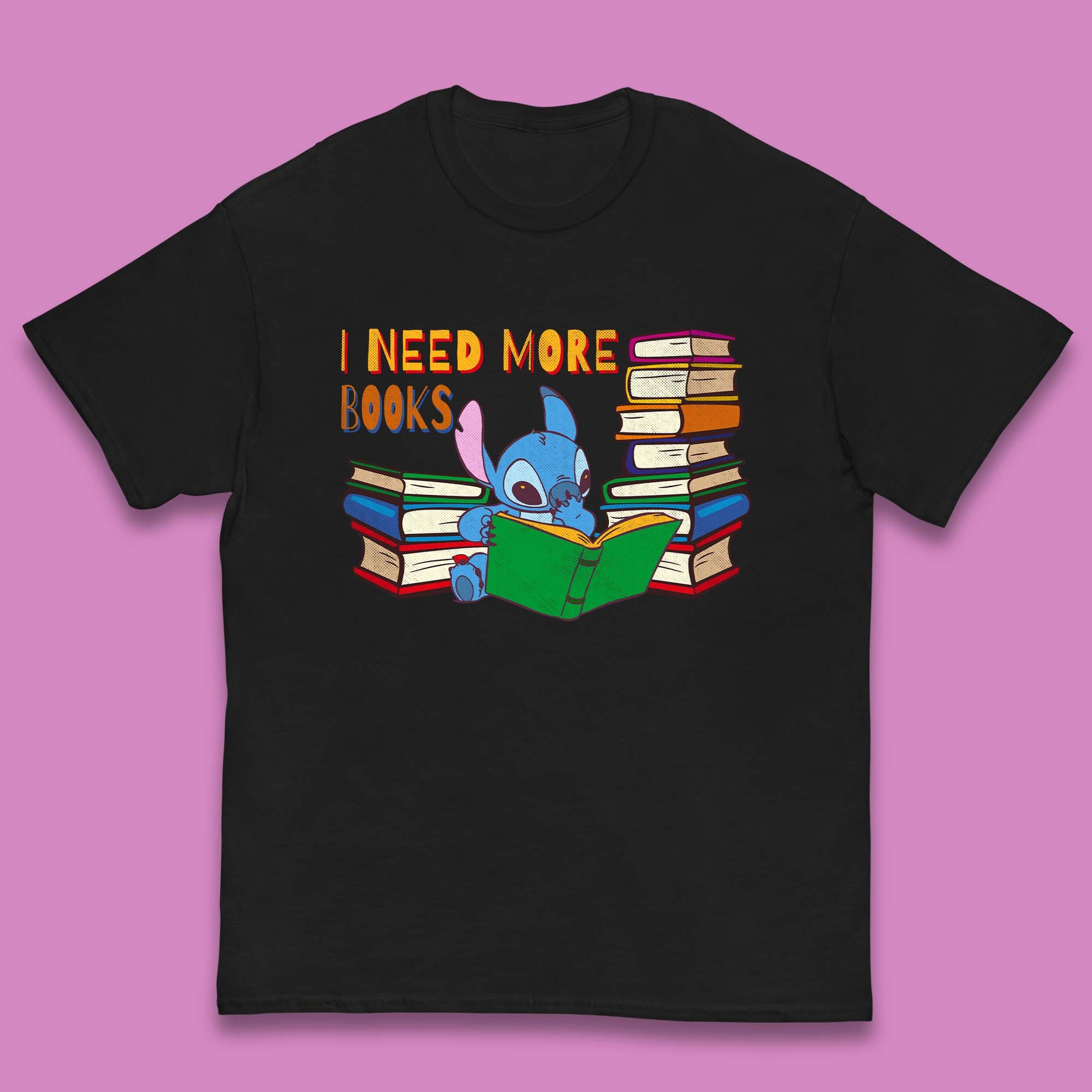 Stitch Reading A Book Kids T-Shirt 110