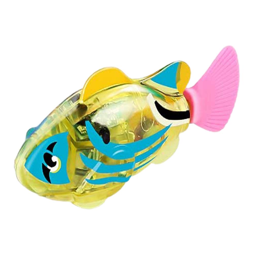 4Pcs Electric Swimming Fish Toys with LED Light Baby Bath Toys Robotic Fish Toys for Pet Kids