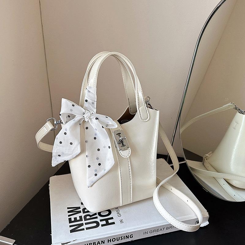 Summer new fashion silk scarf bucket bag mother and child bag portable shoulder messenger women's bag