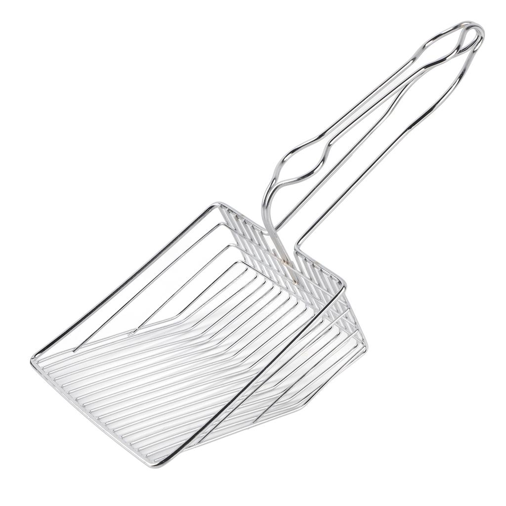 Cat Litter Scoop Stainless Steel Kitty Litter Metal Scooper for Small Pet Litter Boxes Cleaning