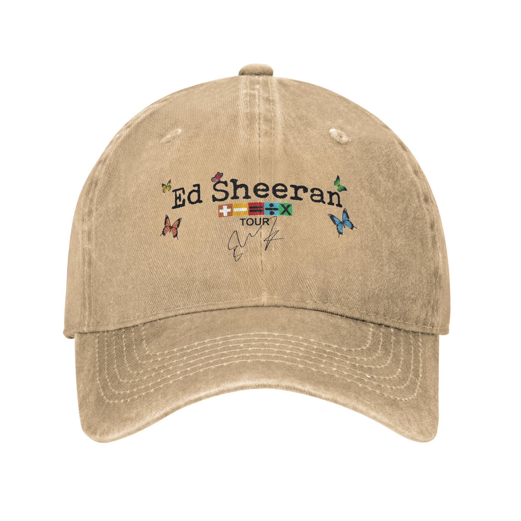 

Lover Math Lyrics Ed Sheeraned Fan Tour Печатные кепки для мужчин и женщин Хлопковая кепка водителя грузовика Головной убор для отдыха Бейсболка Регулируемая Adjustable