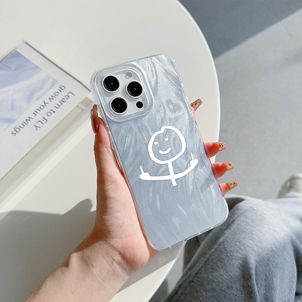 

Чехол N78 Cartoon Matchman с прозрачной рамкой для Samsung S25 Ultra A55 A05 iPhone 16 Pro Max Xiaomi Redmi Note 13 с текстурой перьев из шифона и серебряным покрытием itel RS4