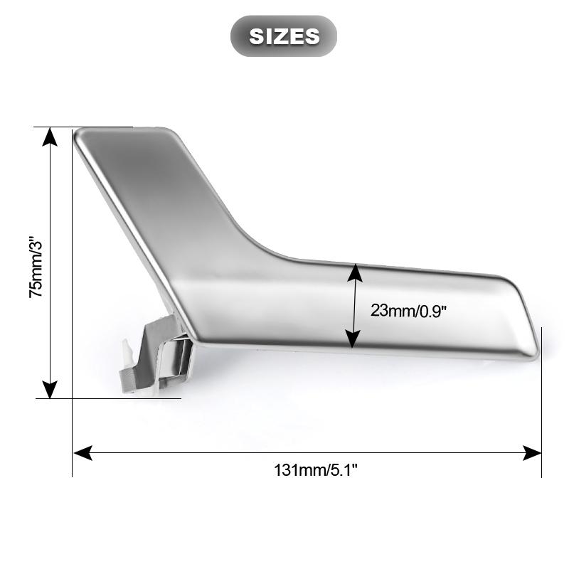 2047201171 Interior Door Handle For Mercedes-Benz C250 1.8L 2012-2015 C280 3.0L 2008-2009 C63 AMG 6.3L 2008-2015 Matte Sliver