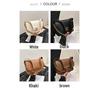 Korean Style Trendy Women's Single Shoulder Chain Crossbody Bag - Simple, Fashionable, Versatile, Solid Color Underarm Bag for Winter