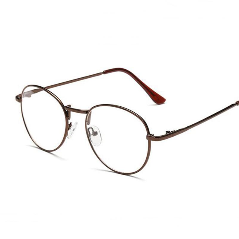 

0 -1 -1.5 -2.0 To -4.0 Metal Oval Myopia Glasses With Degree Women Men Black Frame Short-sight Eyewear Prescription Spectacles 0 коричневый