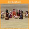 Creative Nativity Set Resin Craft Figurines With Holiday Scene Decor For Christmas Gifts
