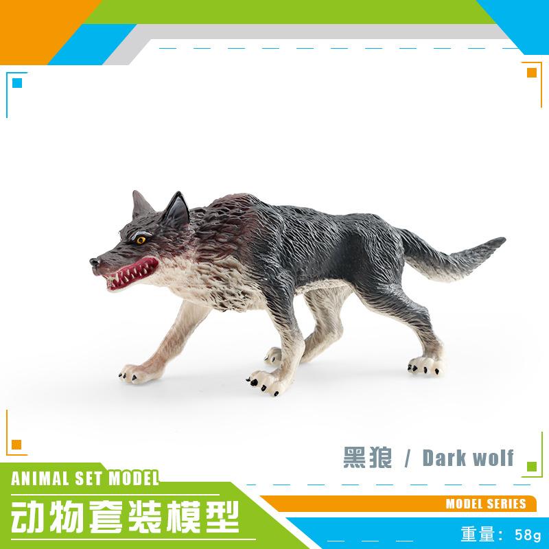 Simulation Of Forest Animals 10 Wolf Models Black Wolf Brown Wolf Gray Wolf White Wolf Female Wolf Husky Ornament Toy