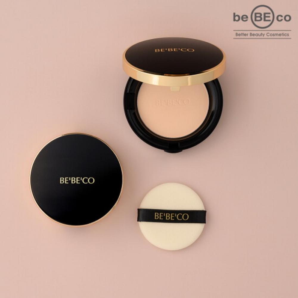 Bebeco Natural Two Way Cake Powder Pact 12g + Refill 12g + Puff No.21 Light Pe