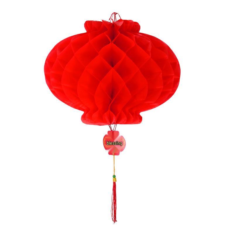Thickened Red Plastic Paper Lantern String for Chinese New Year and Spring Festival Decoration