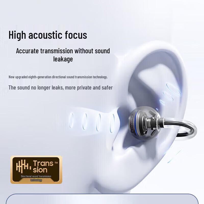 XiaoDu G108 Ear Clip Open-Ear Bluetooth Headphones with AI Noise Reduction