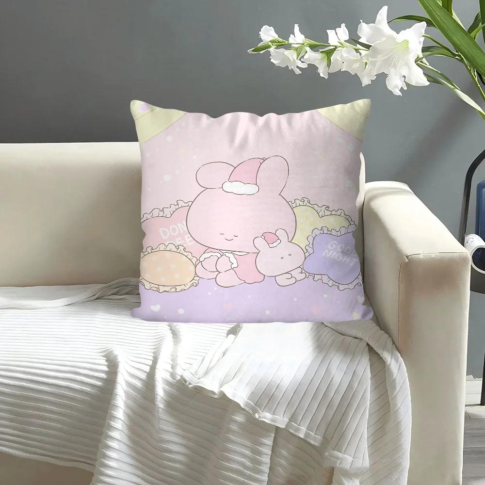1PC Asamimichaan Asleep Asamim Pillow Case Pillow Covers Sofa Decorative Home Double-sided Printing Short Plush Cushion Cover