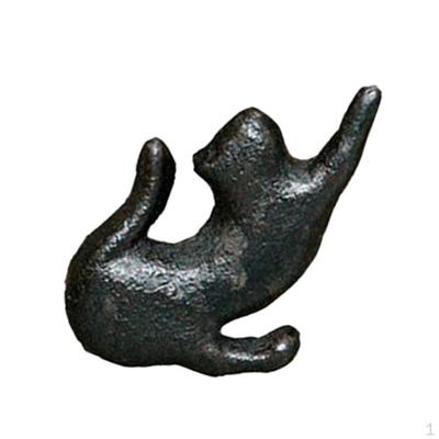 Cast Iron Cabinet Furniture Knobs and Pulls Cupboard Door Handle,Kittens Creative Decor,