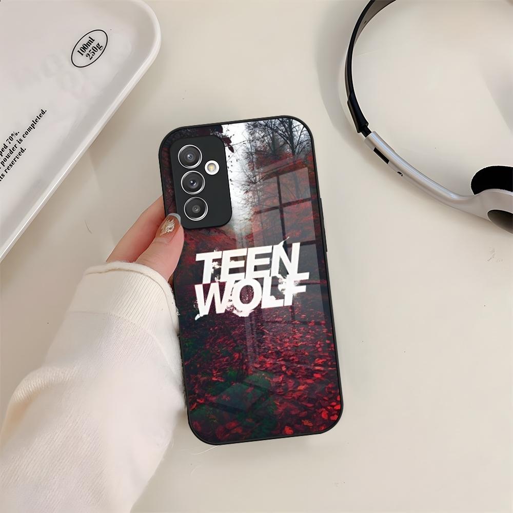 Teen Wolf Phone Case Glass For Samsung S24 S23 S20 S25 S21 S22 Ultra Fe Plus A05 A06 A16 A26 A36 A56 Coque