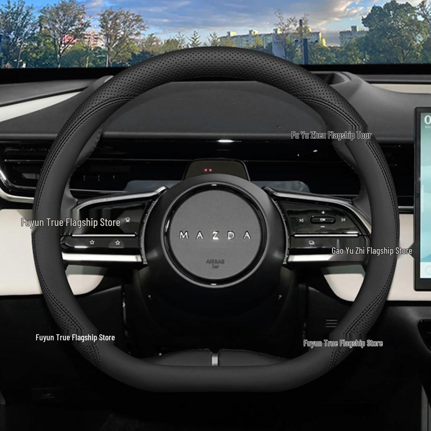 Ultra-thin Steering Wheel Cover for 2025 Mazda EZ60 and 2024 EZ6 Interior Modification Default