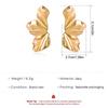 2 Pairs Gold Flower Stud Earrings for Women – Lightweight Alloy, Elegant Textured Design, Daily & Evening Wear