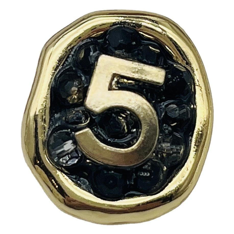 6pcs Candy Pink Black White Luxury Design Metal Round Sewing Button For Clothing Accessory Handmade DIY Decoration