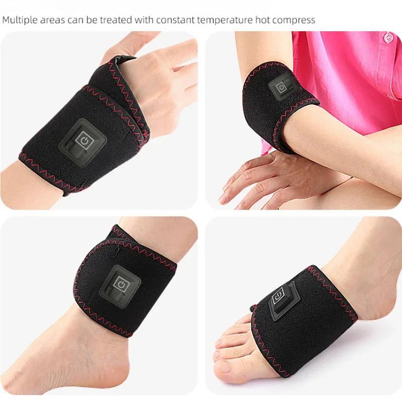 Electric Heating Wrist Protector Sports Protection Breathable USB Heated Hand Massager Support WristBand Pad Healthy Care Tools