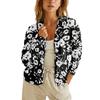 Women's Loose Casual Vintage Floral Print Long Sleeve Top Cardigan