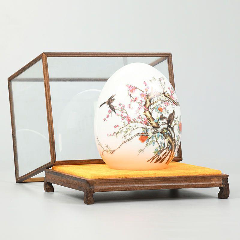 Solid Wood Carved Glass Display Case for Guanyin/Buddha Statue - Dustproof Transparent Cover