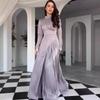 Toamnă Iarnă Nou Rochie Elegantă Bodycon Talie Înaltă Blocuri de Culoare Gât Rotund Mânecă Lungă Rochie de Seară Rochie Formală Femei Europene Americane