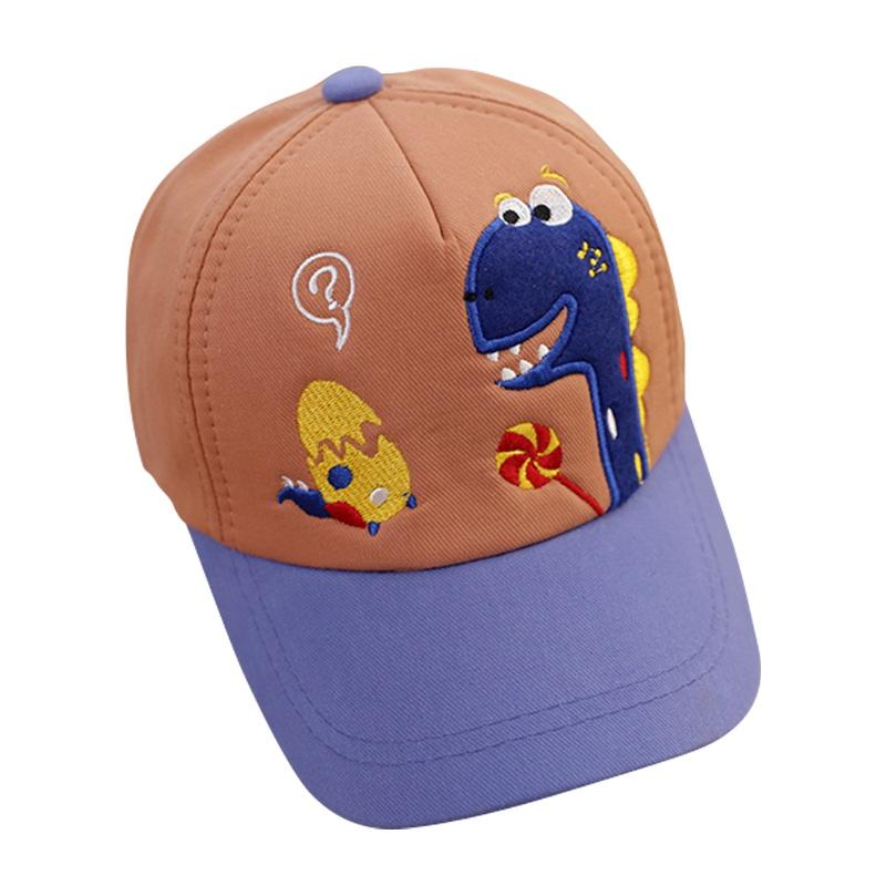 Baby Cute Travel Leisure Dinosaur Matching Color Cap