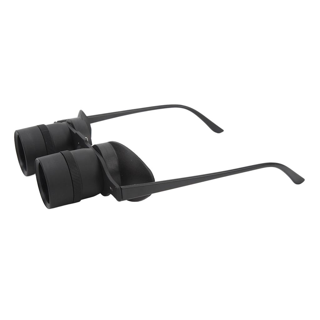 Hands-Free Binocular Glasses for Fishing, Bird Watching, Sports, and Concerts - HD Lens, Durable Construction, 3 Color Filters, Adjustable Focus,