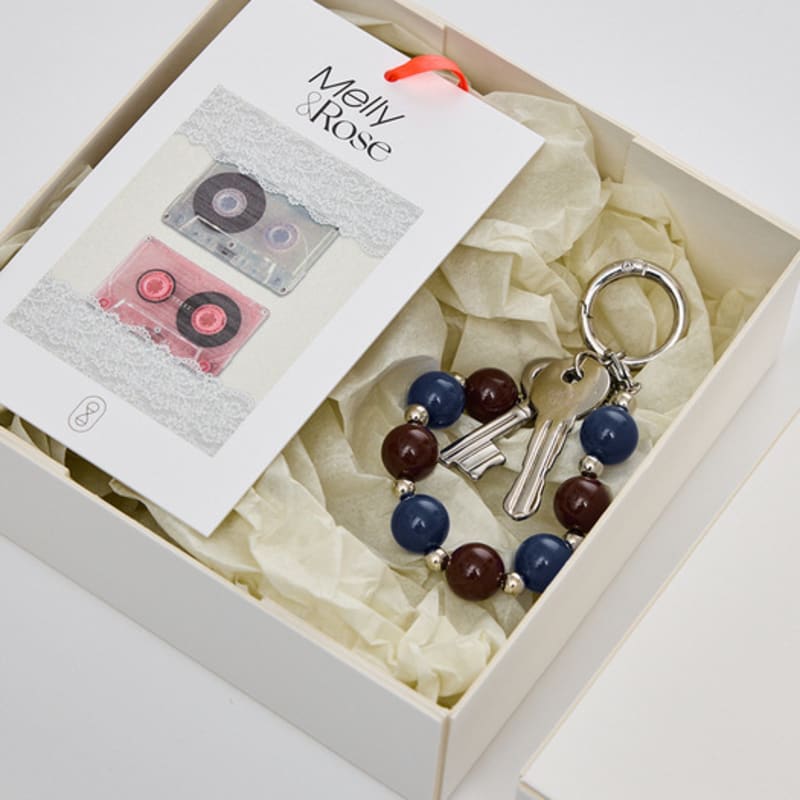 Melly&Rose [Gift Wrapping] Bracelet Key Ring (307685)_BLUE
